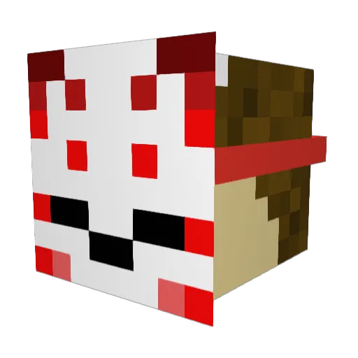 Codename_wolfXD Minecraft avatar head, 3D render