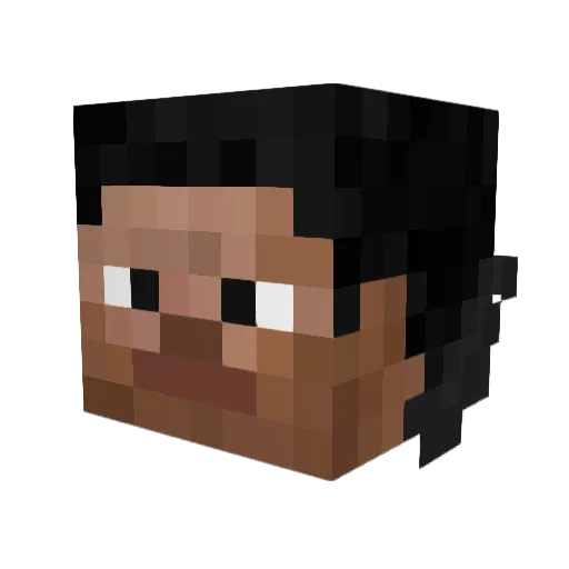CodenamedAF Minecraft avatar head, 3D render