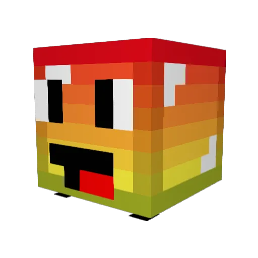 Codeover Minecraft avatar head, 3D render