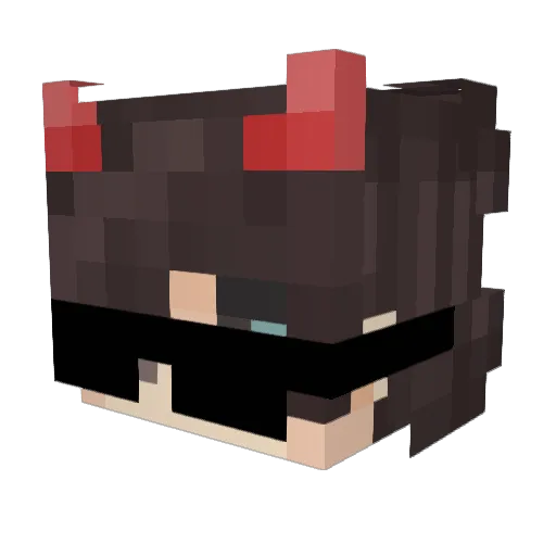 CoderElias Minecraft avatar head, 3D render
