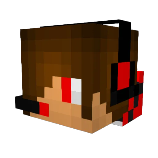Codex01 Minecraft avatar head, 3D render