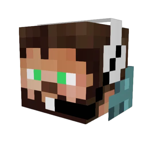 CodexBRG Minecraft avatar head, 3D render