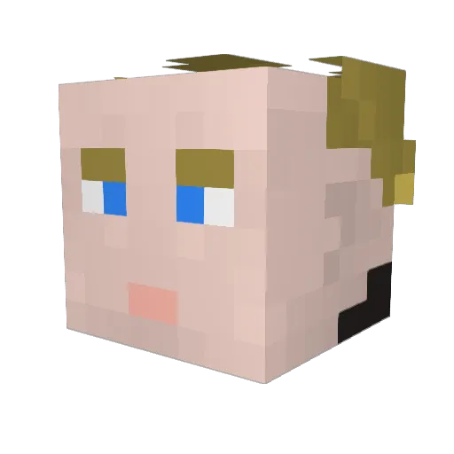 CodexOmega Minecraft avatar head, 3D render