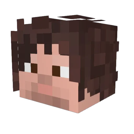 CodexPhantom Minecraft avatar head, 3D render