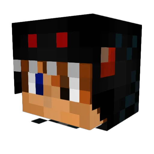 Codigo400 Minecraft avatar head, 3D render