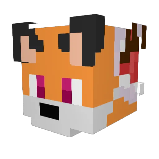 CodimeDev Minecraft avatar head, 3D render