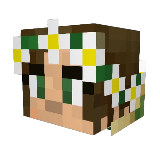 CodyOakenshield Minecraft avatar head, 3D render
