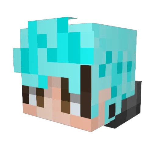 CodyTheFurry Minecraft avatar head, 3D render