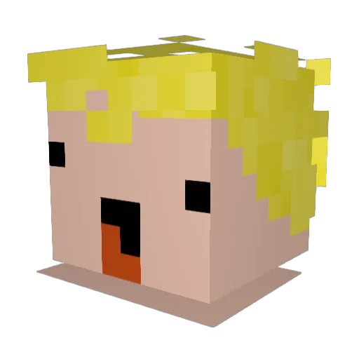 Codyieeee Minecraft avatar head, 3D render