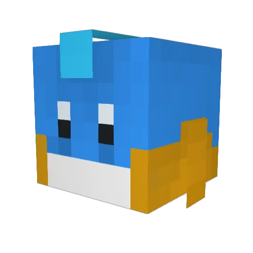 Codyipie Minecraft avatar head, 3D render