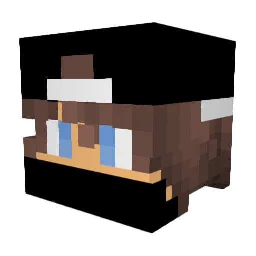 Codynaut8 Minecraft avatar head, 3D render