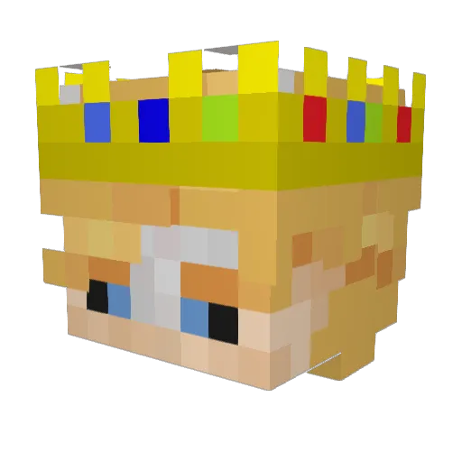Codyxkiller Minecraft avatar head, 3D render
