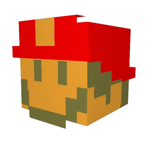 CoeDean Minecraft avatar head, 3D render