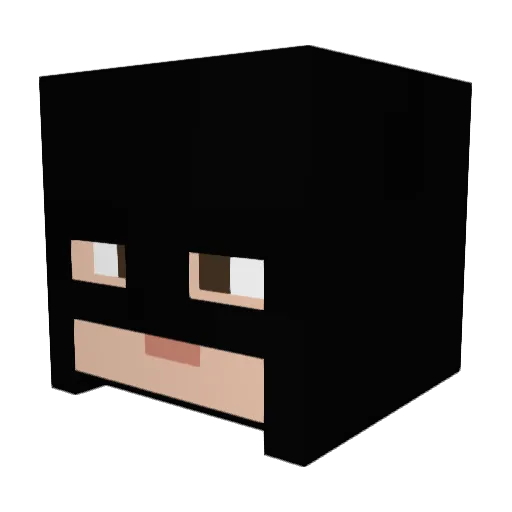 CoebyPhillips Minecraft avatar head, 3D render