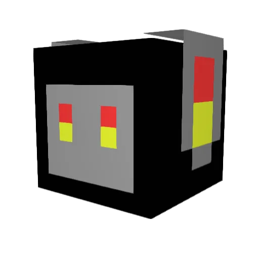 CoelhoemChamas Minecraft avatar head, 3D render
