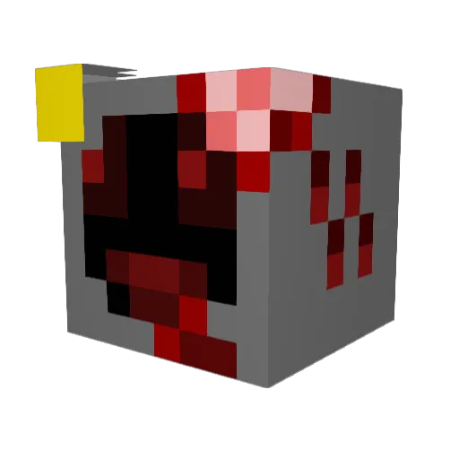 Coemel Minecraft avatar head, 3D render