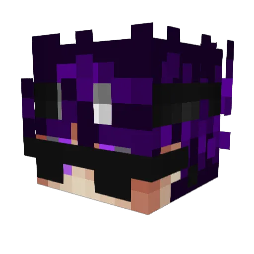 Coetex Minecraft avatar head, 3D render