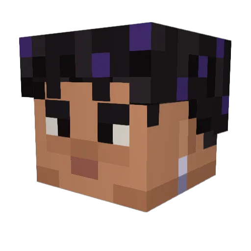 CofeOG Minecraft avatar head, 3D render