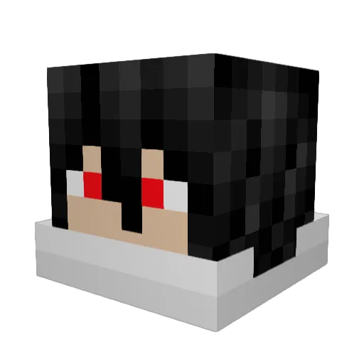 CoffaeKat Minecraft avatar head, 3D render