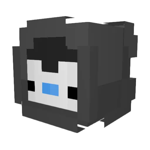 CoffeBlock Minecraft avatar head, 3D render