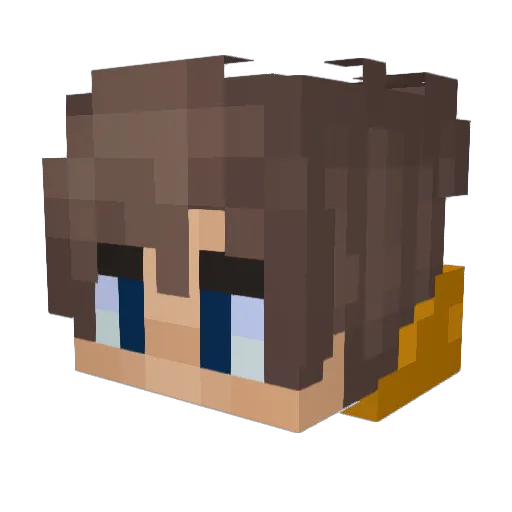 CoffeFuture610 Minecraft avatar head, 3D render