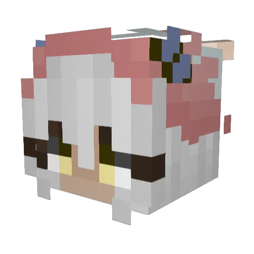 CoffeHybrid Minecraft avatar head, 3D render