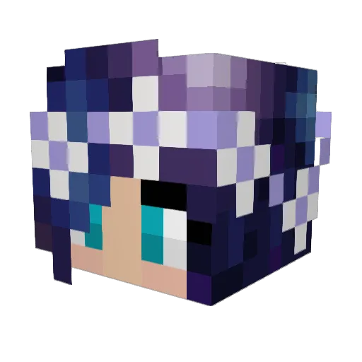 CoffeeBee07 Minecraft avatar head, 3D render