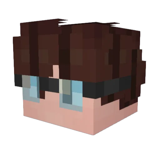 CoffeeBringer Minecraft avatar head, 3D render