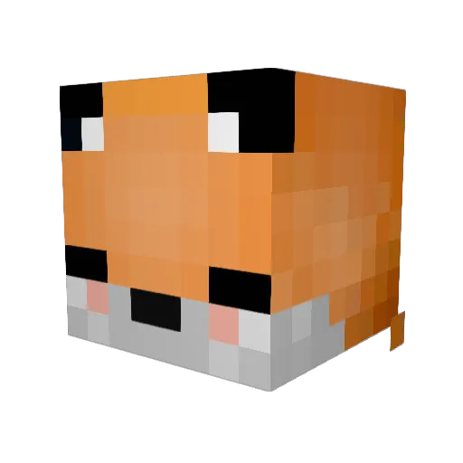 CoffeeCa1 Minecraft avatar head, 3D render