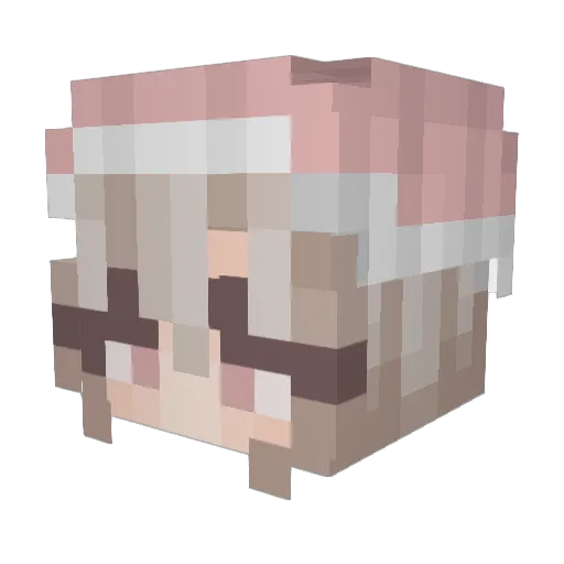CoffeeCorgo Minecraft avatar head, 3D render