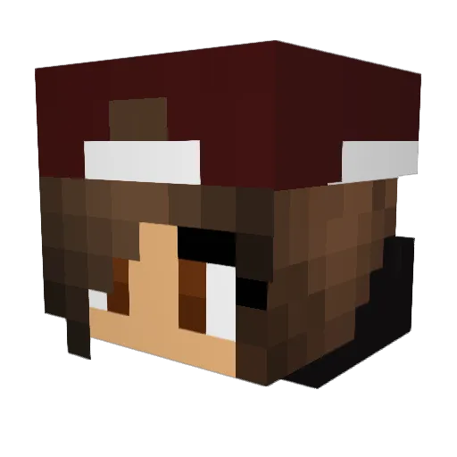 CoffeeFlame5742 Minecraft avatar head, 3D render