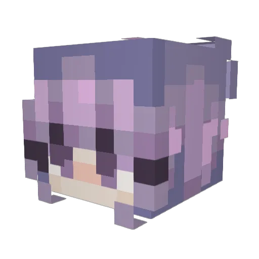CoffeeFoamedNora Minecraft avatar head, 3D render