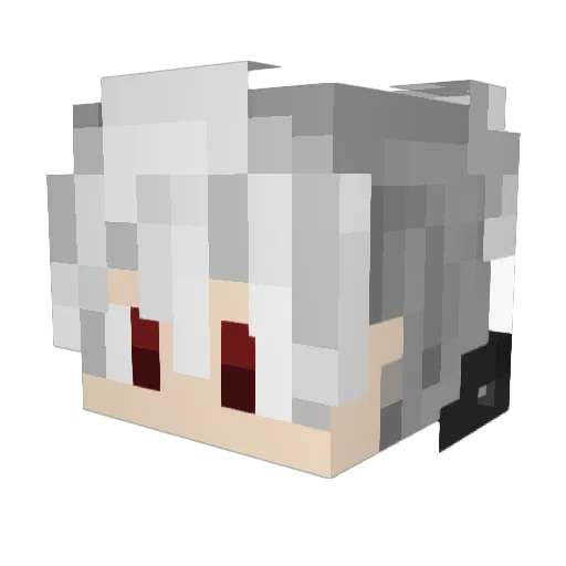 CoffeeLoop Minecraft avatar head, 3D render