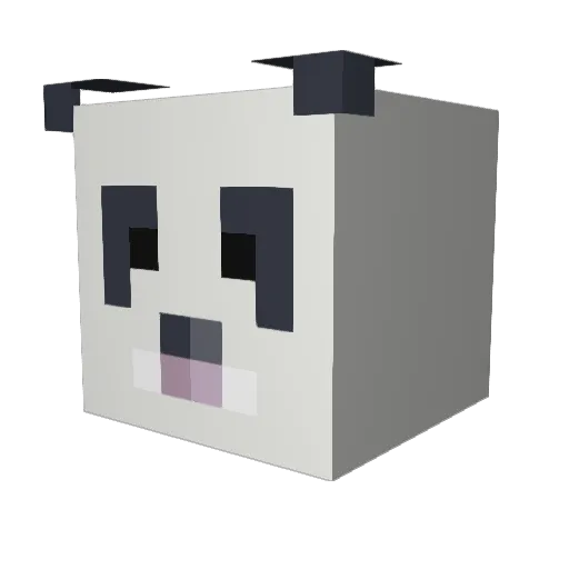 CoffeeMilk Minecraft avatar head, 3D render