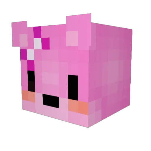 CoffeeNumber Minecraft avatar head, 3D render
