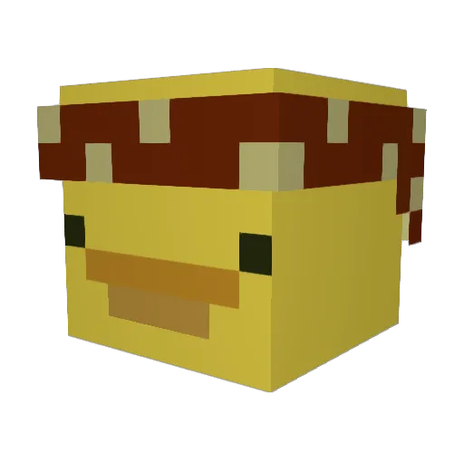 CoffeePotMC Minecraft avatar head, 3D render