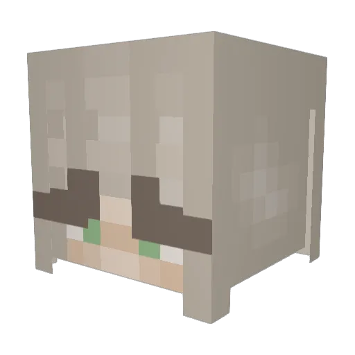 CoffeeSugar4072 Minecraft avatar head, 3D render
