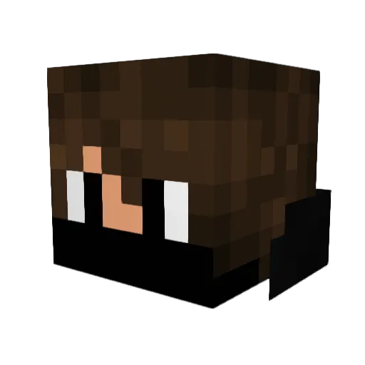 CoffeeTick Minecraft avatar head, 3D render