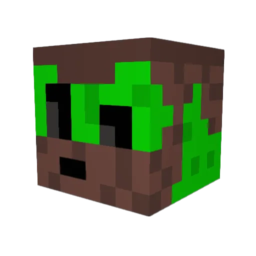 Coffee_Badger Minecraft avatar head, 3D render