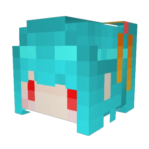 Coffee_Taiwan Minecraft avatar head, 3D render