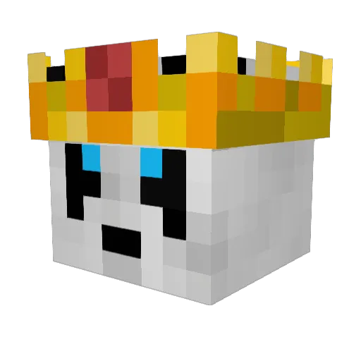 Coffee___Panda Minecraft avatar head, 3D render