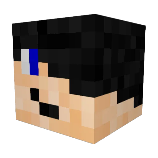 Coffeebeans1 Minecraft avatar head, 3D render