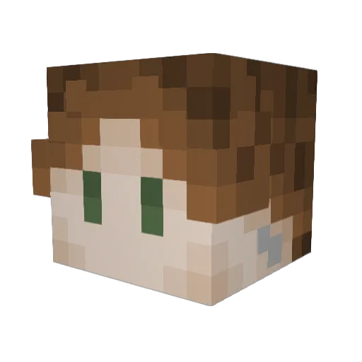 Coffemugg Minecraft avatar head, 3D render