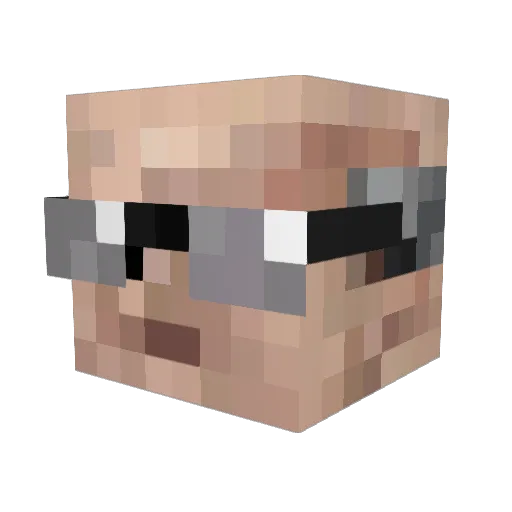 CoffeyPL Minecraft avatar head, 3D render