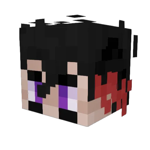 Coffinbox Minecraft avatar head, 3D render