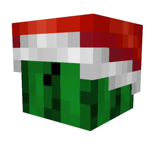 Cofv Minecraft avatar head, 3D render