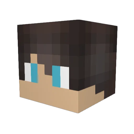 Cogitar Minecraft avatar head, 3D render