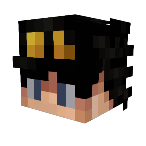 Coguey Minecraft avatar head, 3D render