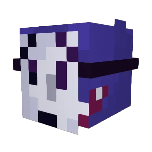 Cogzema7 Minecraft avatar head, 3D render