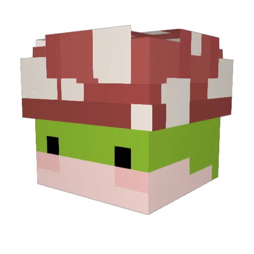 Cohava Minecraft avatar head, 3D render